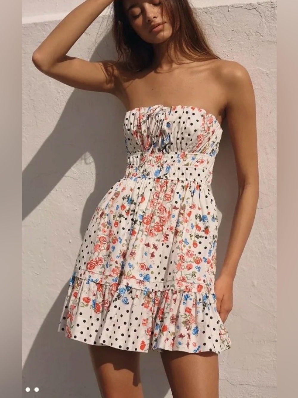 Anthropologie Somerset Strapless Mini Dress